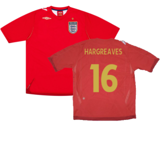 England 2006-08 Away Shirt (M) (Excellent) (HARGREAVES 16)