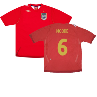 England 2006-08 Away Shirt (XL) (Excellent) (MOORE 6)