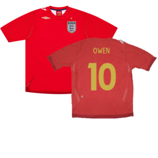 England 2006-08 Away Shirt (XXL) (Very Good) (OWEN 10)