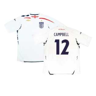 England 2007-09 Home Shirt (S) (Very Good) (CAMPBELL 12)