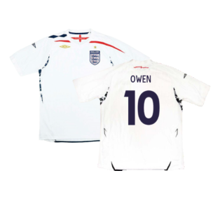 England 2007-09 Home Shirt (Very Good) (OWEN 10)