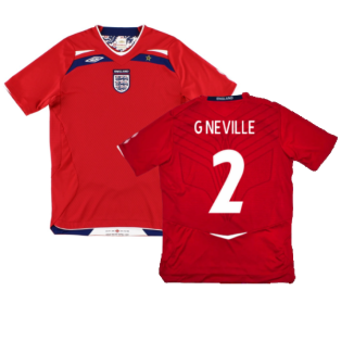 England 2008-10 Away Shirt (L) (Very Good) (G NEVILLE 2)