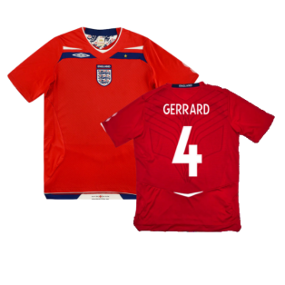 England 2008-10 Away Shirt (XL) (Mint) (GERRARD 4)