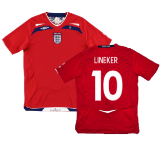 England 2008-10 Away Shirt (M) (Excellent) (LINEKER 10)