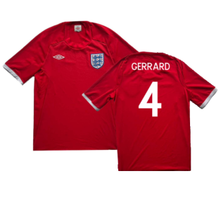 England 2009-10 Away Shirt (M) (Excellent) (GERRARD 4)
