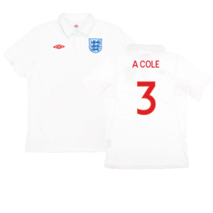 England 2009-10 Home (S) (Good) (A COLE 3)