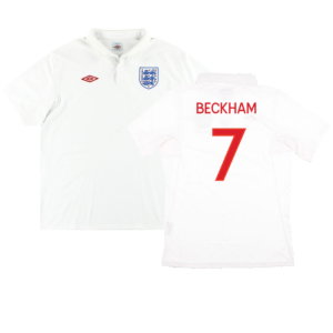 England 2009-10 Home (XL) (Excellent) (BECKHAM 7)