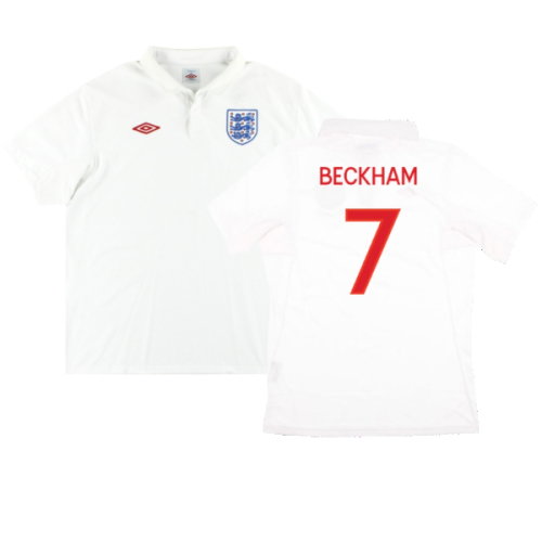 England 2009-10 Home (XL) (Excellent) (BECKHAM 7)