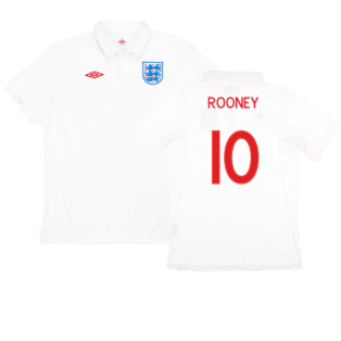 England 2009-10 Home (L) (Excellent) (ROONEY 10)