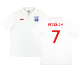 England 2009-10 Home Shirt (M) (Very Good) (BECKHAM 7)