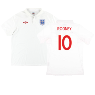England 2009-10 Home Shirt (XL) (Excellent) (ROONEY 10)