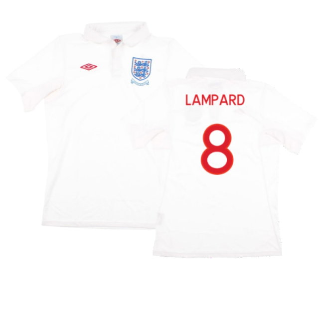 England 2009-10 Home Shirt (With South Africa Badge Detail) (XL) (Mint) (Lampard 8)