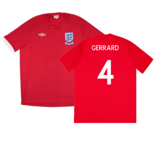 England 2010-11 Away (L) (Good) (GERRARD 4)
