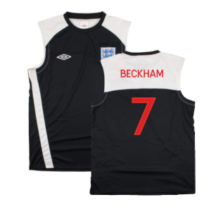 England 2010-11 Umbro Training Vest (L) (Excellent) (BECKHAM 7)