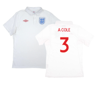 England 2010-12 Home Shirt (M) (Very Good) (A COLE 3)