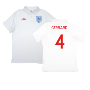 England 2010-12 Home Shirt (L) (Excellent) (GERRARD 4)