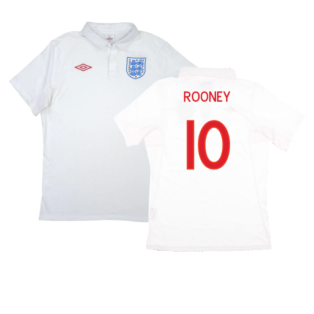 England 2010-12 Home Shirt (M) (Very Good) (ROONEY 10)