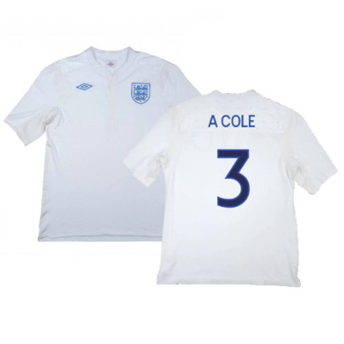 England 2011-12 Home Shirt (XXL) (Good) (A COLE 3)