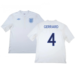 England 2011-12 Home Shirt (M) (Excellent) (GERRARD 4)