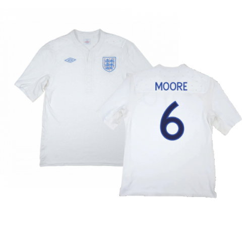 England 2009-10 Home Shirt (XXXL) (Fair) (Moore 6)