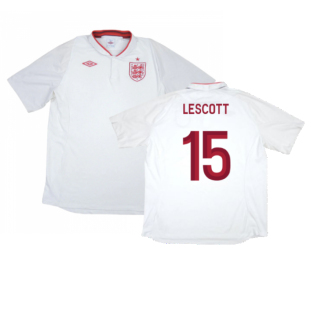 England 2012-13 Home Shirt (L) (Good) (Lescott 15)