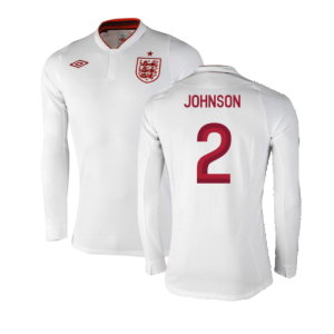 England 2012-13 Long Sleeve Home Shirt (L) (Fair) (Johnson 2)