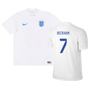 England 2014-15 Home Shirt (S) (Very Good) (BECKHAM 7)