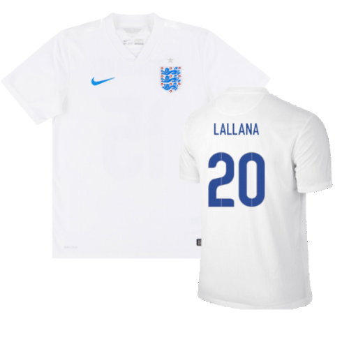 England 2014-15 Home Shirt (S) (Very Good) (LALLANA 20)
