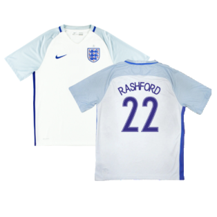 England 2016-17 Home Shirt (L) (Rashford 22) (Very Good)