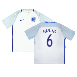 England 2016-17 Home Shirt (L) (Smalling 6) (Very Good)