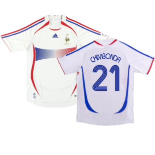 France 2006-07 Away Shirt (L) (Fair) (Chimbonda 21)