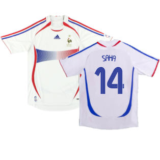 France 2006-07 Away Shirt (L) (Fair) (Saha 14)