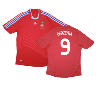 France 2008-10 Away Shirt (M) (Excellent) (Benzema 9)