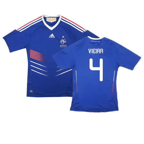 France 2009-10 Home Shirt (S) (Vieira 4) (Excellent)  France 2009-10 Home Shirt (S) (Vieira 4) (Excellent)
