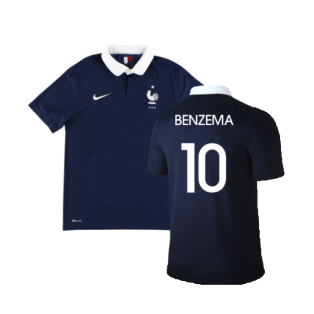 France 2014-15 Home Shirt (XL) (Excellent) (Benzema 10)
