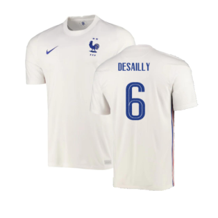 France 2020-21 Away Shirt (XXL) (Good) (Desailly 6)