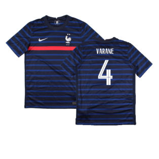 France 2020-21 Home Shirt (Mint) (Varane 4)