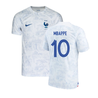 France 2022-23 Away Shirt (Mbappe #10) (Womens M) (Good) (MBAPPE 10)