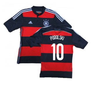 Germany 2014-15 Away Shirt (S) (Excellent) (Podolski 10)
