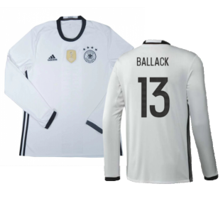 Germany 2016-17 Long Sleeve Home Shirt (Very Good) (Ballack 13)