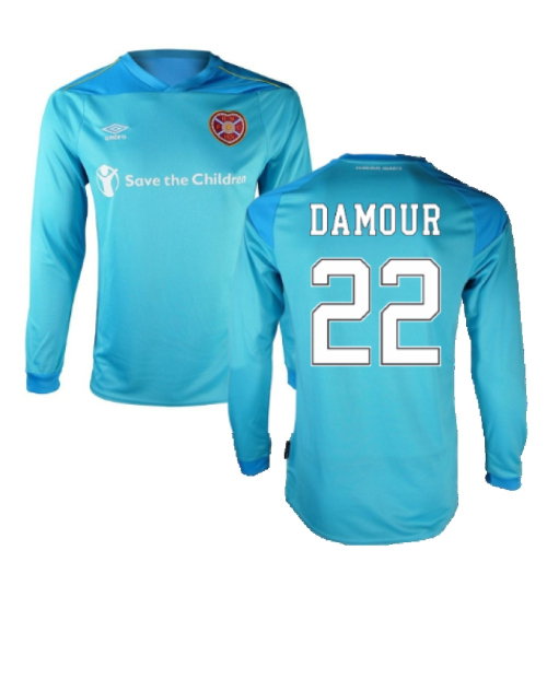 Hearts 2020-21 GK Home Long Sleeve Shirt (L) (Damour 22) (Excellent)