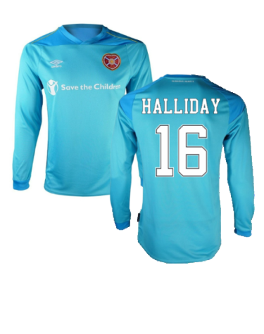 Hearts 2020-21 GK Home Long Sleeve Shirt (L) (Halliday 16) (Excellent)