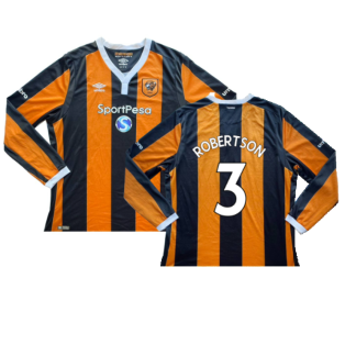 Hull City 2016-17 Long Sleeve Home Shirt (XXL) (Robertson 3) (Excellent)