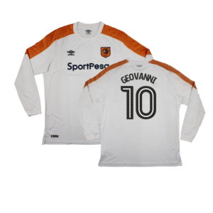 Hull City 2017-18 Long Sleeve Away Shirt (XXL) (Excellent) (Geovanni 10)
