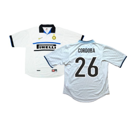 Inter Milan 1998-99 Away Shirt (XL) (Cordoba 26) (Excellent)