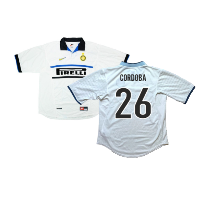 Inter Milan 1998-99 Away Shirt (XL) (Cordoba 26) (Excellent)