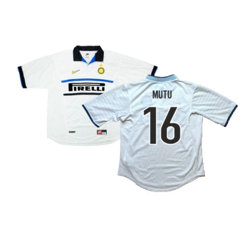 Inter Milan 1998-99 Away Shirt (XL) (Mutu 16) (Excellent)