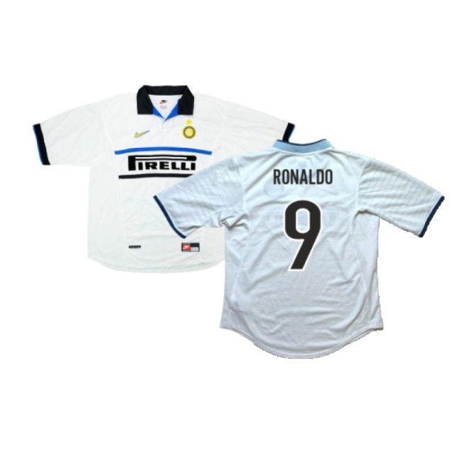 Inter Milan 1998-99 Away Shirt (XL) (Ronaldo 9) (Excellent)