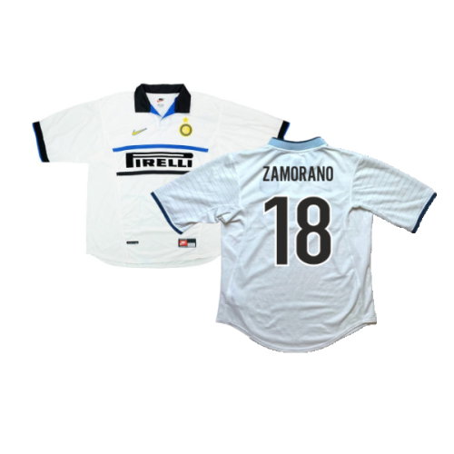 Inter Milan 1998-99 Away Shirt (XL) (Zamorano 18) (Excellent)