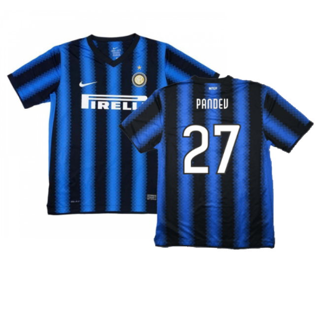 Inter Milan 2010-11 Home Shirt (S) (Excellent) (Pandev 27)